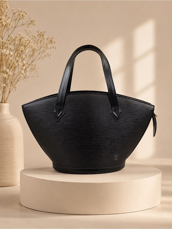 Louis Vuitton Handbags - Louis Vuitton Epi Saint Jacques PM Black Epi Leather Tote Bag Vintage Authentic